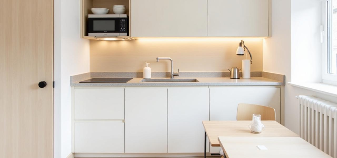 Moderne kjøkken i en leilighet på Frogner